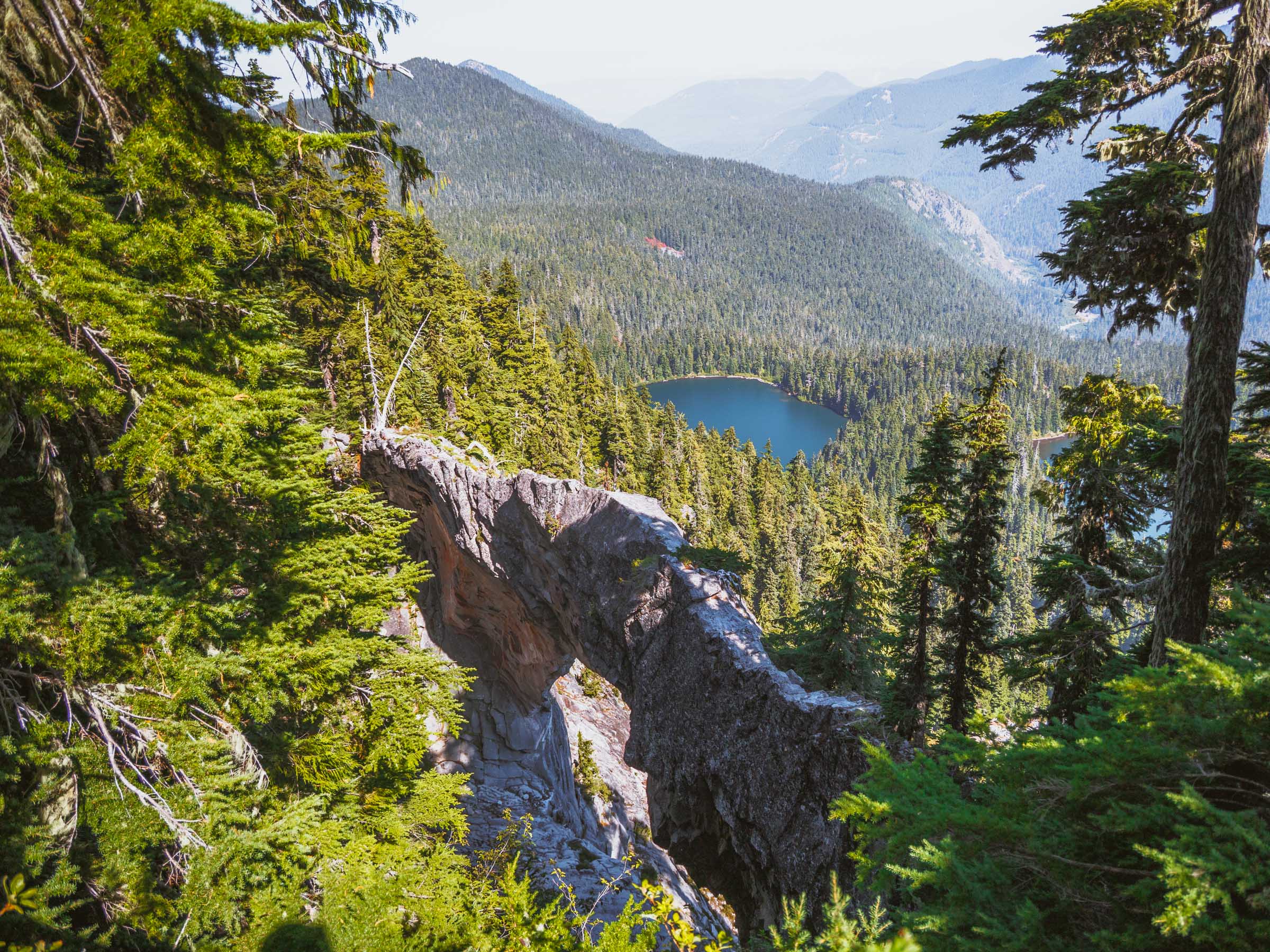 natural bridge mount rainier view