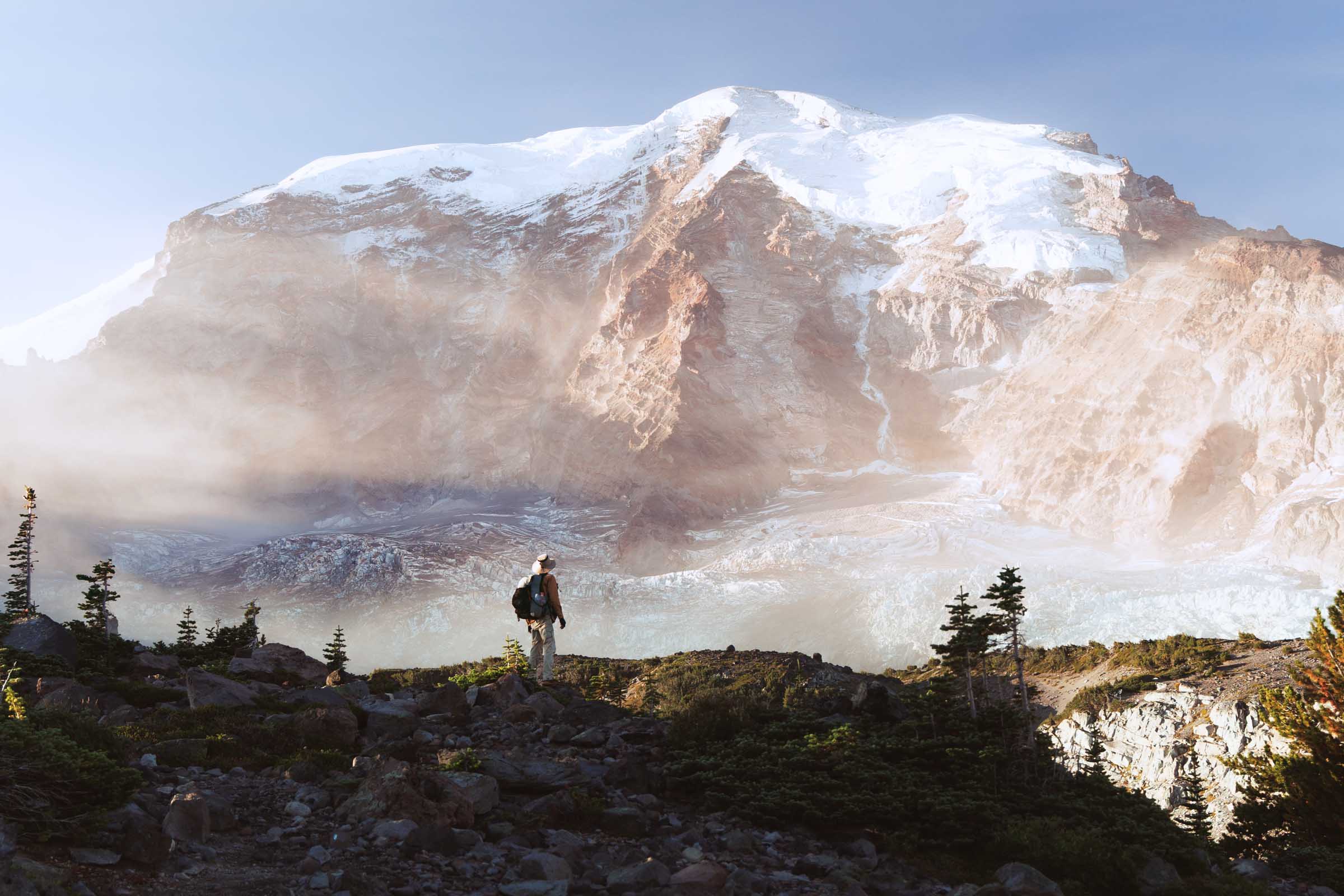 willis wall view in mount rainier